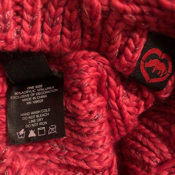 NWT ECKO Pink “Chunky Metallic POM Beanie” - Picture 4 of 4